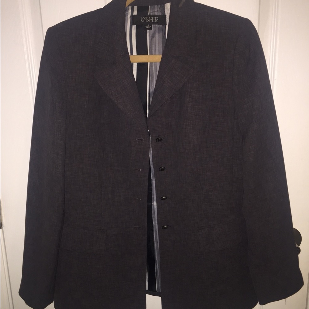 Kasper tripped blazer